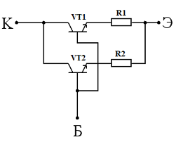 Схема параллельного включения транзисторов