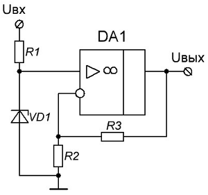 использование стабилитрона в качестве источника опорного напряжения