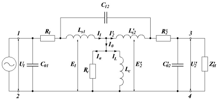 Эквивалентная схема замещения трансформатора