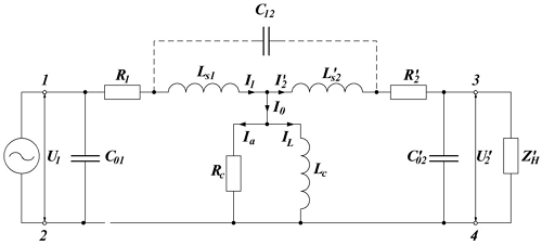 Эквивалентная схема замещения двухобмоточного трансформатора