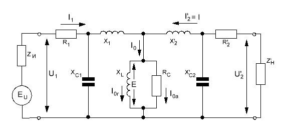 Эквивалентная схема трансформатора